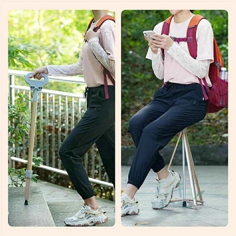 ステッキチェア 折りたたみ杖 超軽量 登山杖 ...の紹介画像3