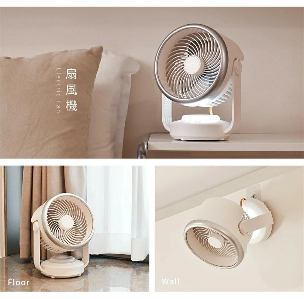 LEDライト usb充電式 自動首振り dcモーター 卓上扇風機 充電式 扇風機 コードレス サーキュレーター