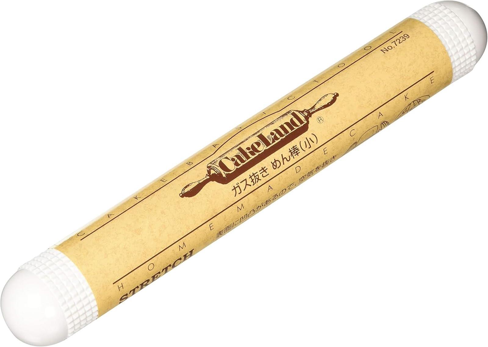 タイガークラウン ガス抜き めん棒 ホワイト 小 25cm 料理 パン お菓子作り 7239 日本製 CakeLand 白