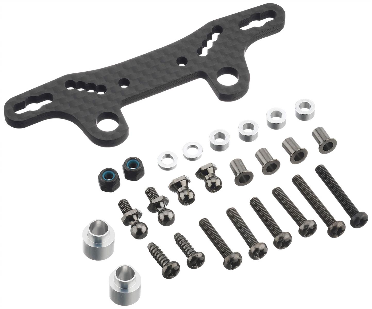 タミヤ(TAMIYA) ホップアップオプションズ No.1947 OP.1947 TT-02 カーボンダンパーステーII (3.5mm厚) 54947