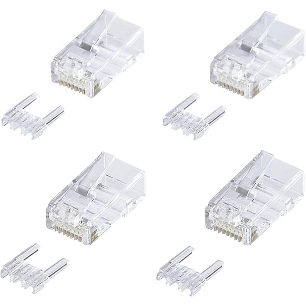 サンワサプライ(Sanwa Supply) カテゴリ6RJ-45コネクタ(単線用) ADT-6RJ-100
