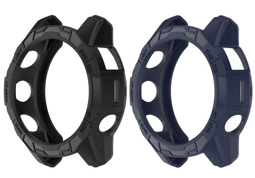 SHEAWA for Garminガーミン Fenix 7 Pro ケース カバー 2個セット 保護ケース 互換品 Epix Pro 47mm TPUゴム 保護カバー 耐衝撃 アクセサリー (ブラック+ミッドナイトブルー) SHEAWA for Garminガーミン Fenix 7 Pro ケース カバー 2個セット 保護ケース 互換品 Epix Pro 47mm TPUゴム 保護カバー 耐衝撃 アクセサリー (ブラック+ミッドナイトブルー)