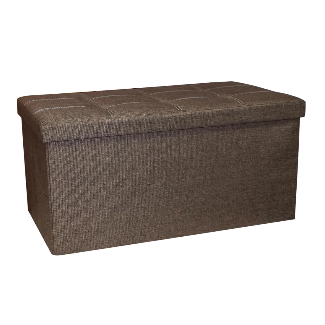 Cictokp収納スツール 収納ボックス 折り畳み オットマン 足置き76×38×38cm イス 椅子 丈夫 収納 ツール..