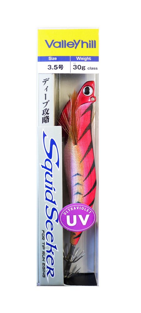 バレーヒル(ValleyHill) エギ スクイッドシーカー 30g #26 ピンク/杉/赤ホロ.