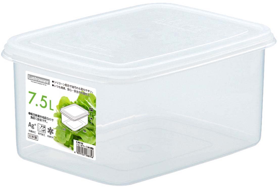 岩崎工業 保存容器 抗菌 ・ 防汚 ジャンボケース M 深型 7.5L B-887 KB 日本製