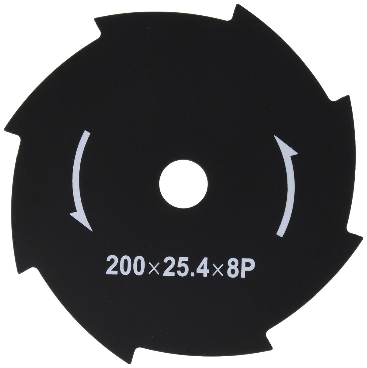 山善(YAMAZEN) 充電・電気草刈機用替刃 外径200mm×8枚刃 1枚組 取付穴25.4mm YDR-201/LBC-18K/SBC-320K..