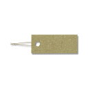 シモジマ ヘイコー 提札 ミニパック 糸付 No.643 100枚入 007158345, クラフト 10×25mm