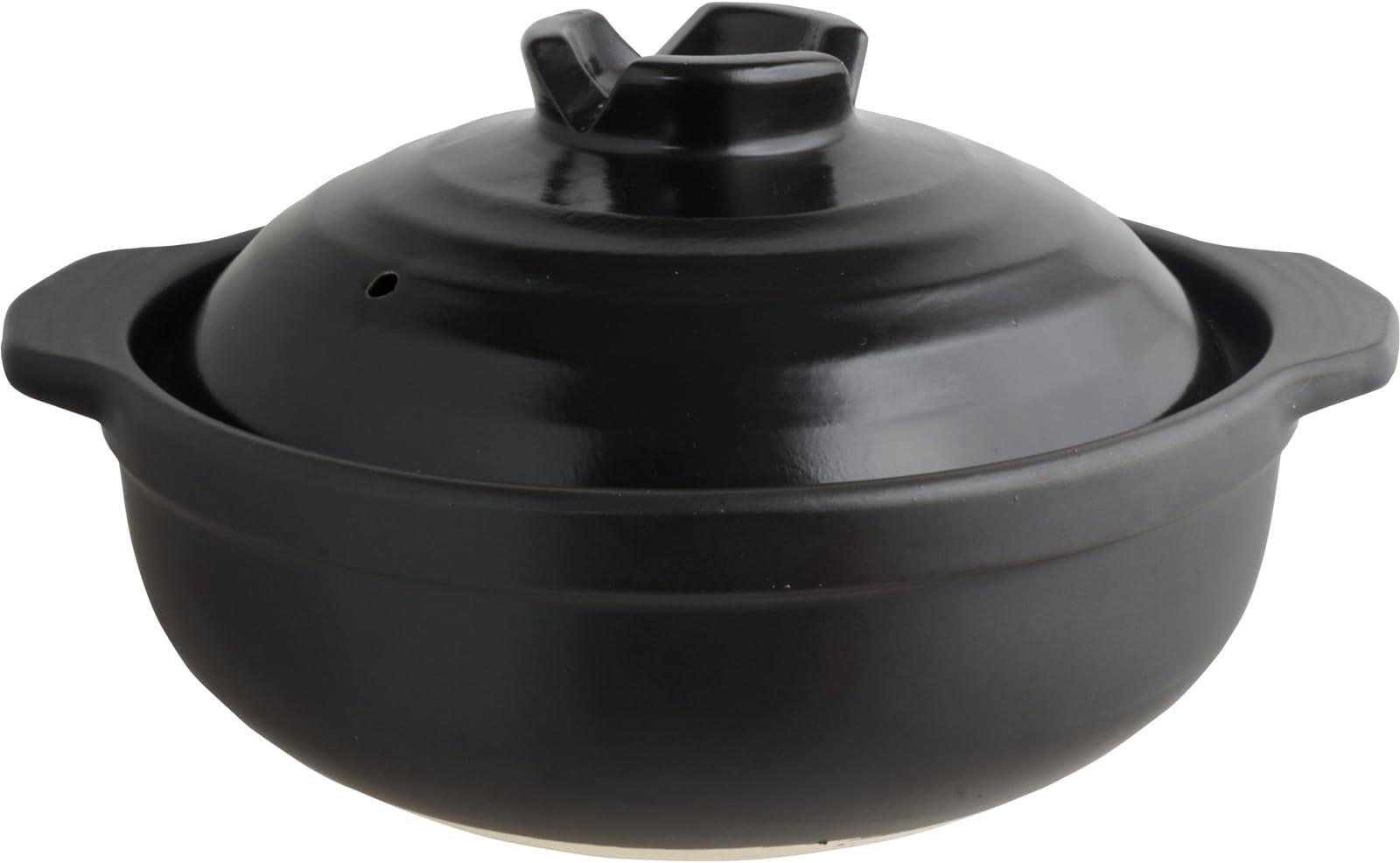 リビング(Living) 憩い 土鍋 深型 6号 23.5cm 一人鍋 1-2人用 容量0.9L