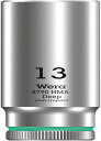 WERA ヴェラ 差込角3/8DR 六角ねじ ボルト用 ディープソケット 六角サイズ13mm 全長64mm 004535