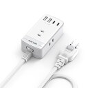 Mscien 延長コード 3m スイッチ付き usb コンセント 3個AC差込口 2個usb-c 2個usb-a 電源タップ usb付き コンセントタップ テーブルタップ コンセント 分岐 oaタップ コンセント たこあし 雷ガード付き 旅行 壁掛け スイングプラグ(2)