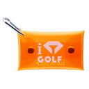 ダイヤゴルフ(DAIYA GOLF) クリアティーケース オレンジ ゴルフ 小物入れ 小物ケース ラウンド小物 ラウンド用品 カラナビ付き ティーホルダー AS-4006 28
