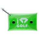 ダイヤゴルフ(DAIYA GOLF) クリアティーケース グリーン ゴルフ 小物入れ 小物ケース ラウンド小物 ラウンド用品 カラナビ付き ティーホルダー AS...