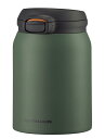 【食洗器対応・パッキン一体モデル】タイガー魔法瓶 水筒 600ml ワンプッシュ ステンレスボトル 飲みやすい設計 ふたとパッキンが一体化で洗うのは3点のみ らくらくキャップ 真空断熱 マグ 保温保冷 カーキ MKR-W60NGK(3)
