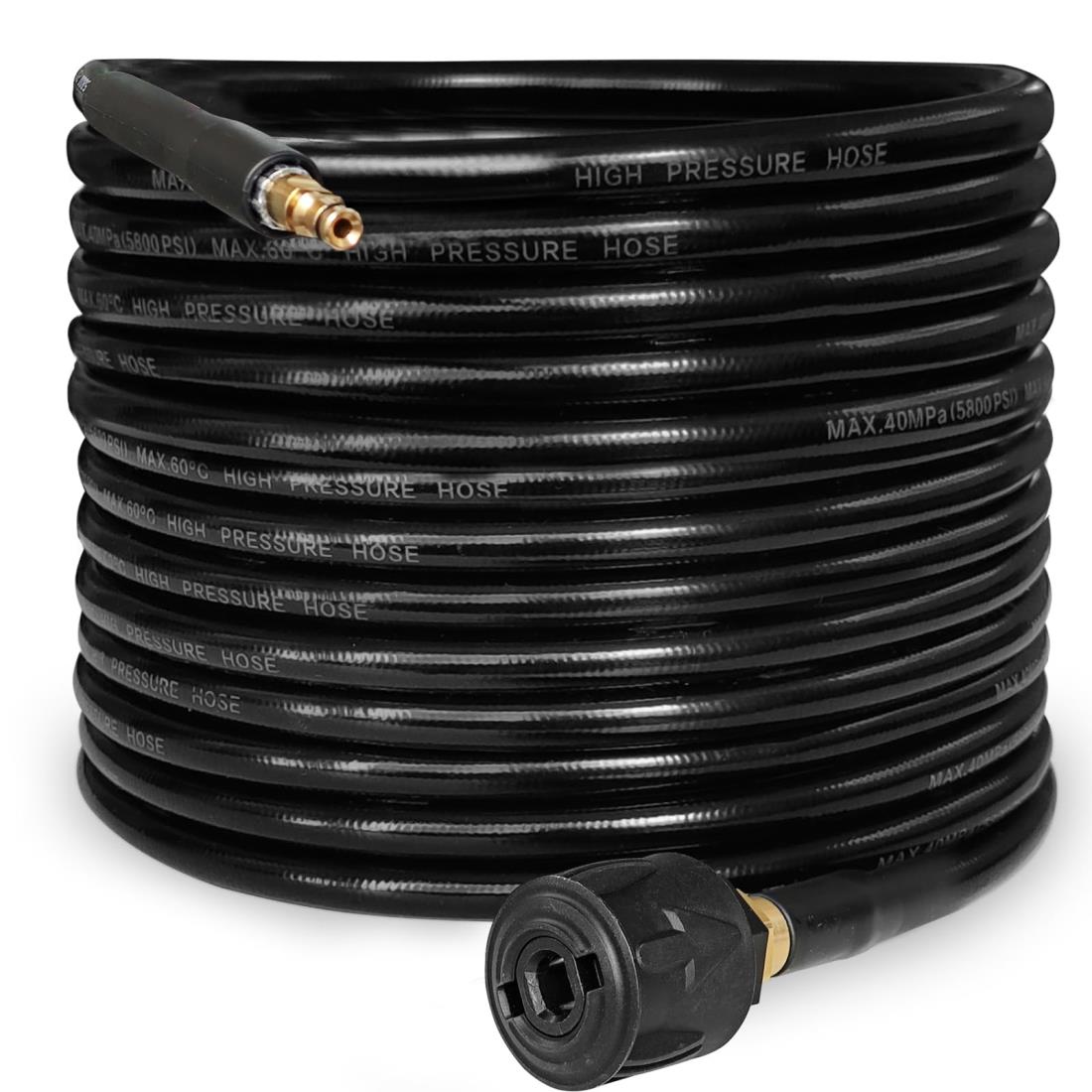 AUPETET 高圧洗浄機ホース 15M クイック+延長 コンパチブルケルヒャーKシリーズ K2 K3 K4 K5 K6 K7に適..