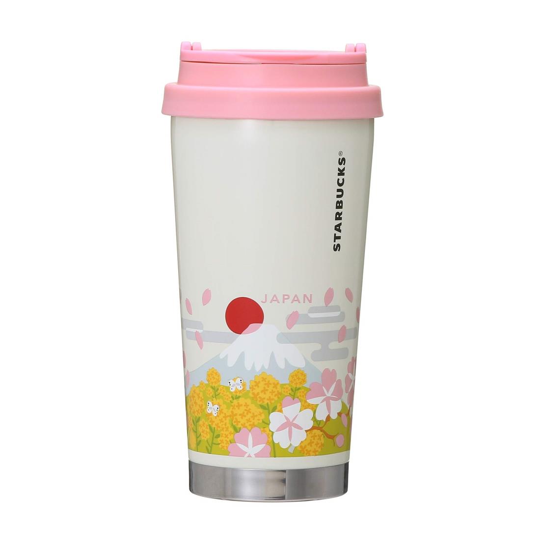 STARBUCKS スターバックス スタバ ステンレス You Are Here Collection ステンレスタンブラー JAPAN Spring 473ml 日本限定 ご当地 コップ 和 和風 さくら 菜の花 富士山 鯉のぼり だるま 寿司 陶器 コーヒー