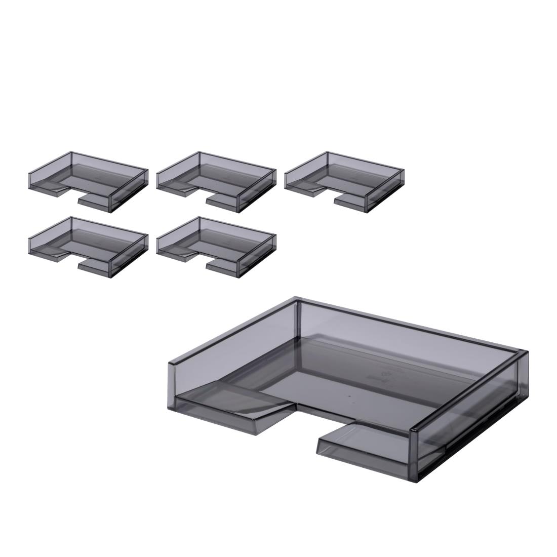 ライクイット (like-it) 小物収納 デスク トレー A4 横型 サイズ1個あたり:約幅33.7x奥25.8x高6.2cm ブ..
