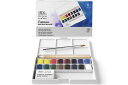 Winsor & Newton ウィンザー&ニュートン 水彩絵具 コットマン ウォーターカラー コンプリートポケットセット ハーフパン 16色セット 18909...