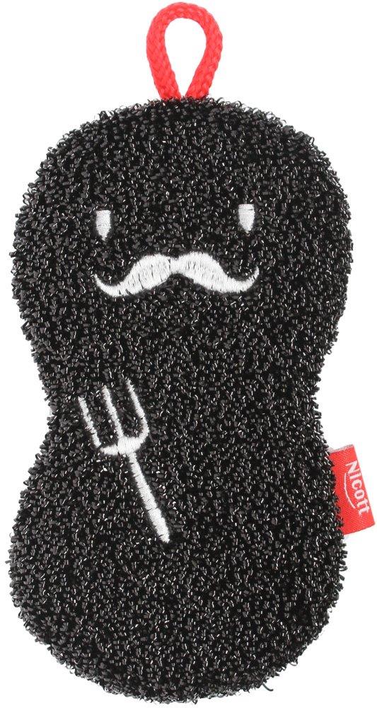 サンベルム キッチンスポンジ ニコット ニコニコスポンジ ダンディ ブラック K55812