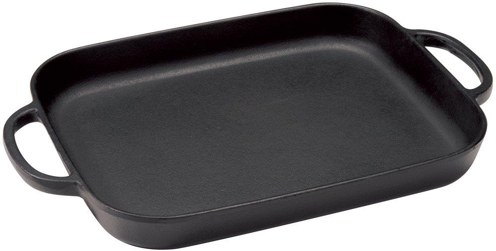 池永鉄工(Ikenaga Iron Works) グリルパン 角型 鉄板 IH対応 34.7×23cm オイルプレート