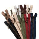 YKK 玉付きファスナー 20cm アンティークゴールド 10色セット 3GKB20-10MIX(3)