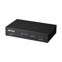 バッファロー BUFFALO Giga対応 金属筐体 電源内蔵 5ポート LSW6-GT-5NS/BK ブラック スイッチングハブ マグネット 壁掛け設置対応(2)