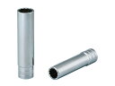 京都機械工具(KTC) 12.7mm (1/2インチ) ディープソケット (十二角) 21/32インチ B4L2132W