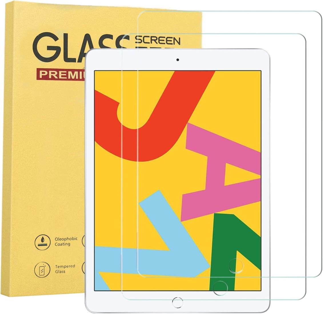 【2枚セット】ipad 10.2 9世代 2021/8世代 2020/7世代 2019 適用 ガラスフイルム 強化 アイパッド フィルム 飛散防止 指紋防止 気泡防止 撥水撥油 旭硝子 強靭9H ピタ貼り