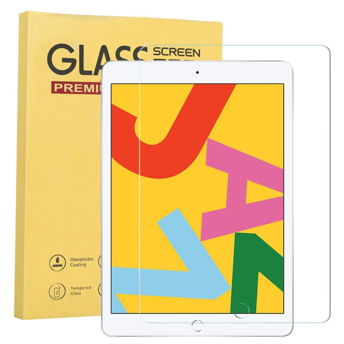 iPad 10.2 ガラスフィルム iPad第9世代/第8世代/第7世代 10.2インチ 液晶保護フィルム 指紋防止 全面保護 高透過率 気泡ゼロ 貼り付け簡単【1枚セット】