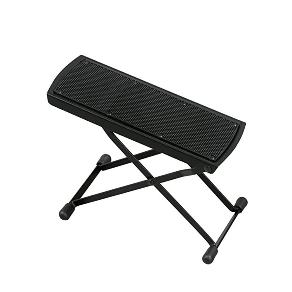 スタイル：天板サイズ 100 X 255mm◆商品名：キクタニ ギター足台 鉄製 重量 570g 高さ調節 6段 ブラック GF-3天板サイズ:255 X 100mm高さ調整:270mm、250mm、225mm、200mm、170mm、135mm の6段階折りたたみ時:290mmx140mmx20mm、重量:570g折りたたみ式で折りたたみ時厚さ20mmと大変コンパクト。天板には滑り止めの凹凸加工が施されております。組み立ては片側フック式。これにより高さが自然な角度に変更される構造で、 あらゆるプレイスタイルにフィットします。