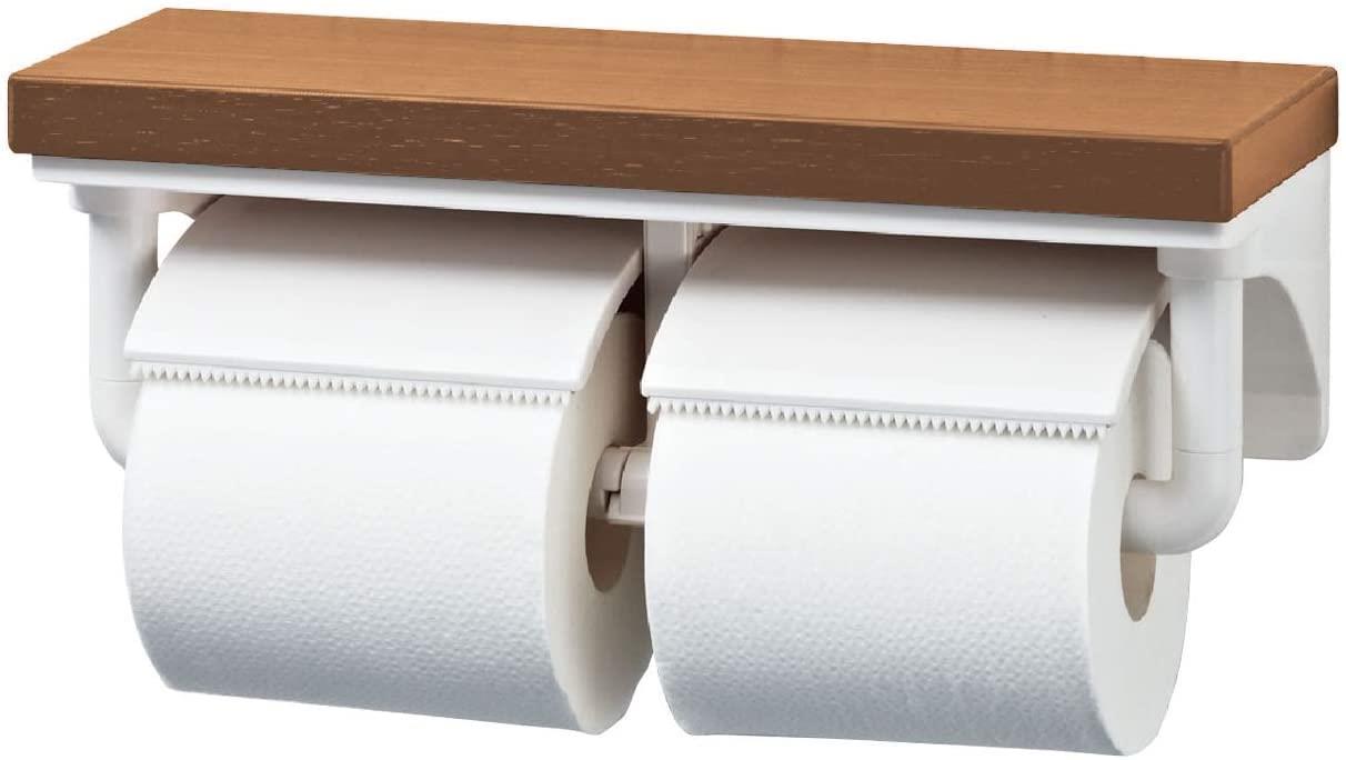 LIXIL(リクシル) INAX トイレ用 棚付2連紙巻器 クリエラスク CF-AA64KU/LL