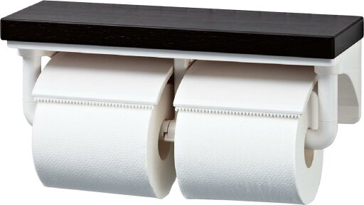 LIXIL(リクシル) INAX 棚付2連紙巻器 クリエダーク CF-AA64KU/LD LIXIL(リクシル) INAX 棚付2連紙巻器 クリエダーク CF-AA64KU/LD