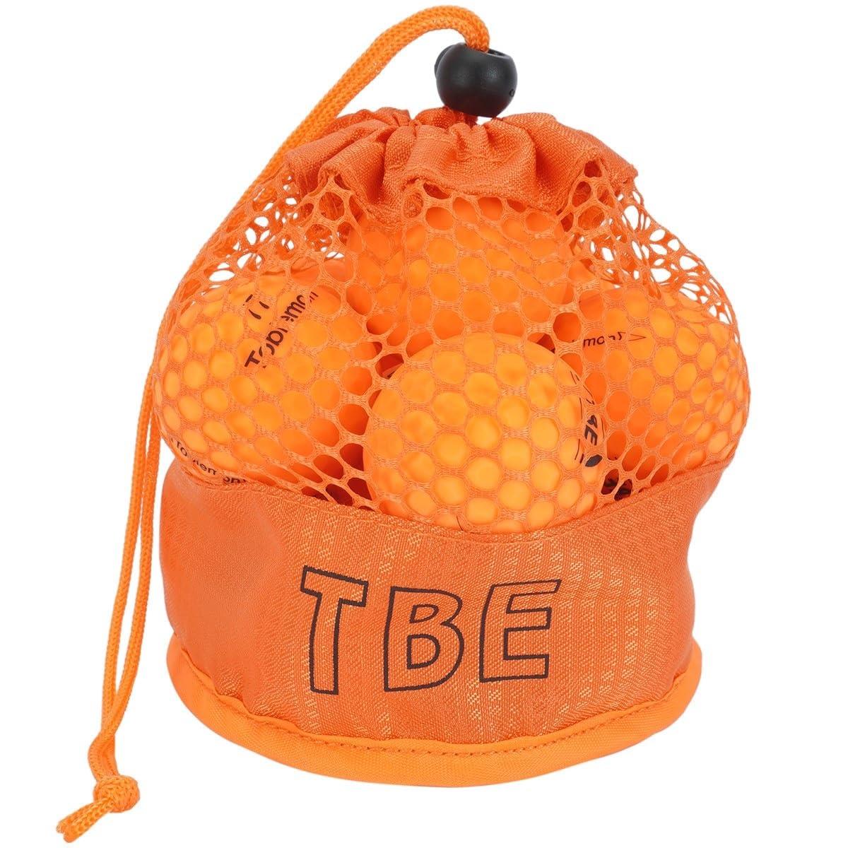 飛衛門 (トビエモン) TOBIEMON R＆A公認球 12球 蛍光マットボール メッシュバッグ入 ゴルフボール (オレンジ)