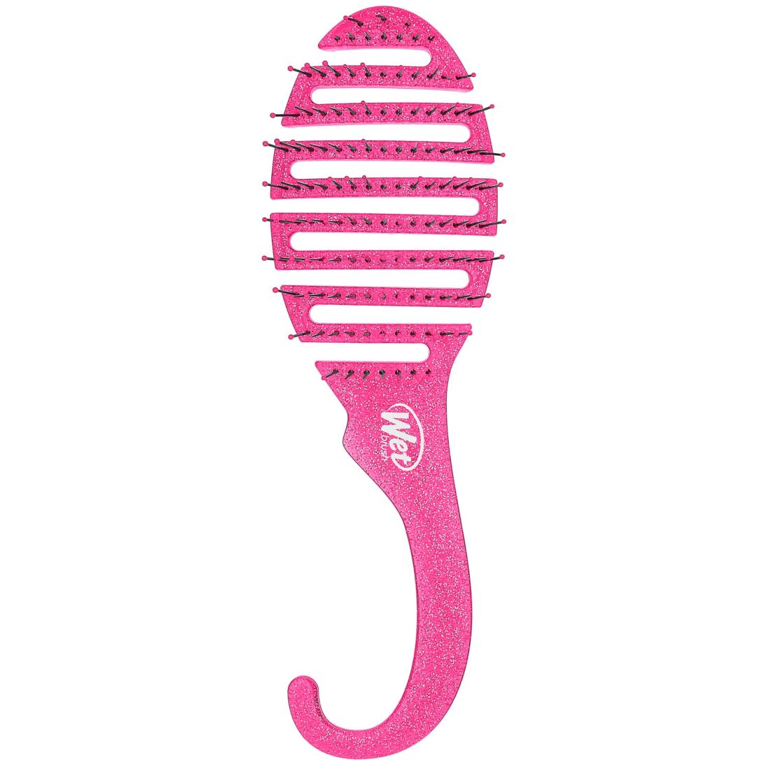 Wet Brush シャワーディタングラー グリッター ピンク ヘアブラシ 1個 (x 1)