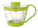 iwaki(イワキ) 耐熱ガラス ティーポット レンジのポット 茶器 グリーン 400ml K863-G(3)