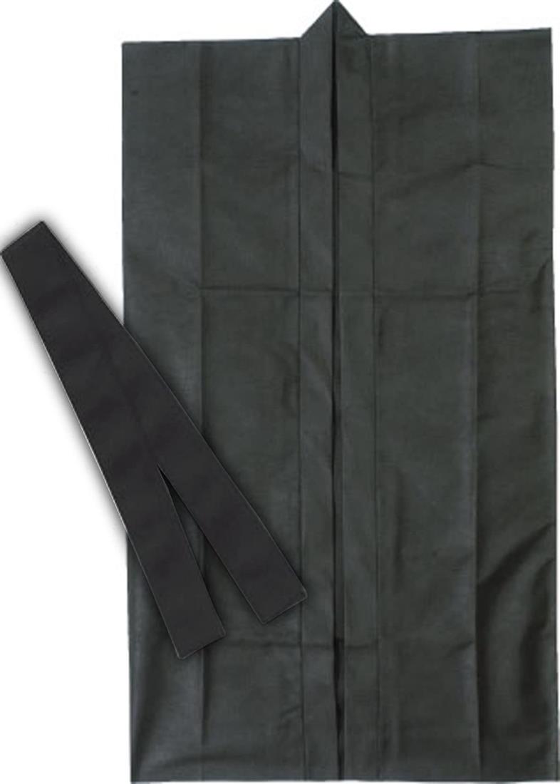 アーテック ロングハッピ不織布 黒 S(ハチマキ付) 001173
