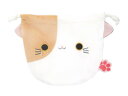 三英貿易 ねこだんご おもち巾着袋 みけ ぬいぐるみ 17cm