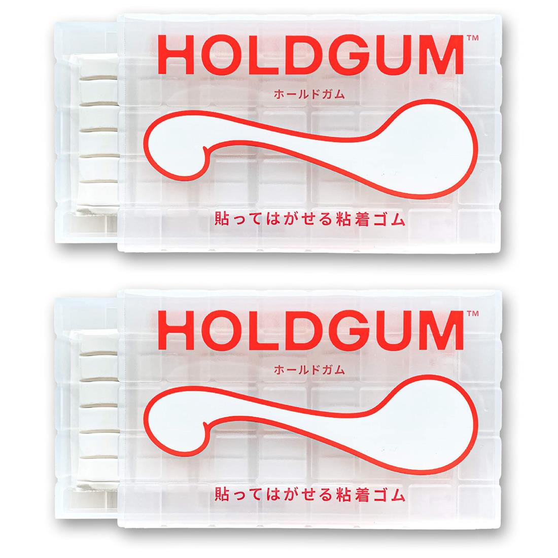 静和マテリアル PAPEL 粘着 ゴム はがせる 繰り返し使える 壁 傷つけない 穴あけない 貼る 画鋲 ホールドガム ホワイト 2セット HLDGM-WH2