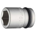 トネ(TONE) インパクト用ソケット 4NV-19 差込角12.7mm(1/2”) 二面幅19mm