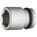 トネ(TONE) インパクト用ソケット 4NV-21 差込角12.7mm(1/2”) 二面幅21mm