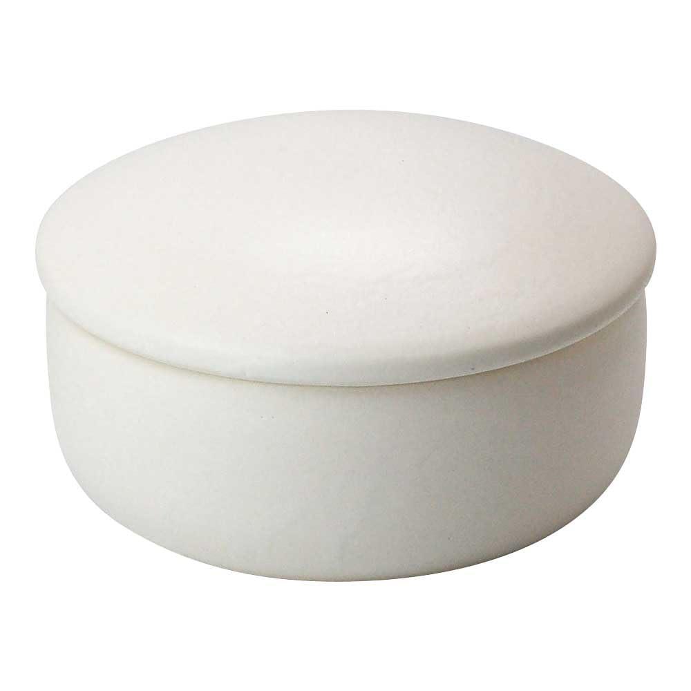 ヤマコー 陶器 おひつ 大 白 φ21.7xH12cm 04163