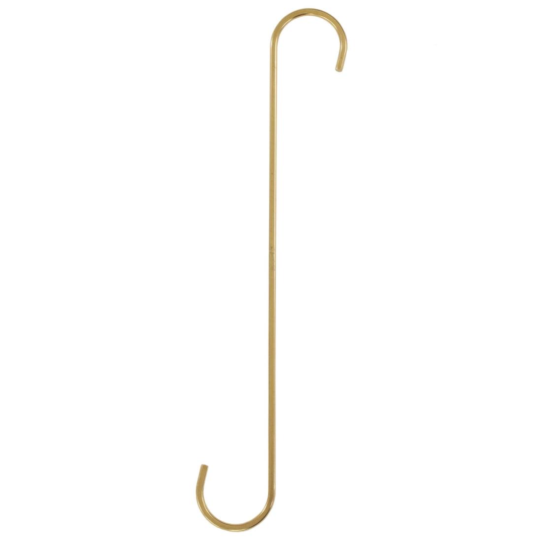 和気産業(Waki Sangyo) Kabette カベッテ S字フック 壁面収納 壁 収納 棚 引掛け 真鍮 300mm KA-J63