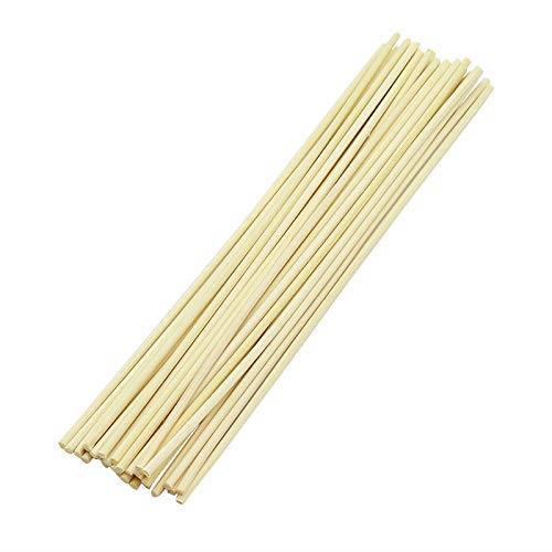 リードディフューザー用 (ルームフレグランス) ラタンスティック リフィル (直径3mm x 長さ22cm 30本, ナチュラル)