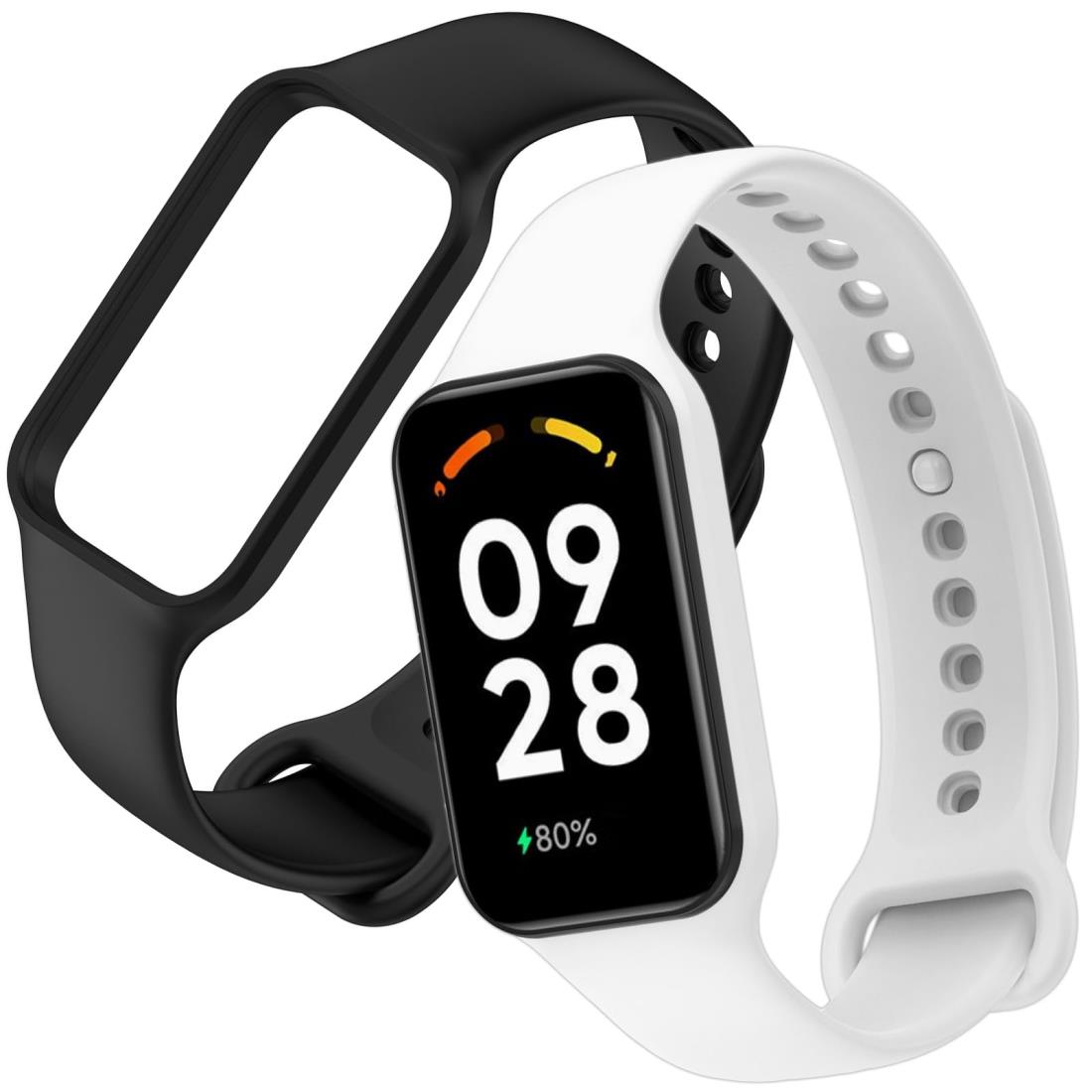 YFFSFDC Redmi Smart Band 2 交換バンド 2個入り Xiaomi Band 8 Active シャオミ 小米 換え 予備 替え バンド ...