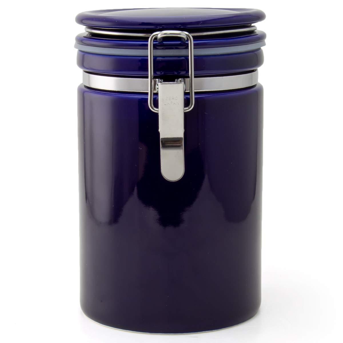 ZERO JAPAN ゼロジャパン コーヒーキャニスター200 マリンブルー 800cc CO-200 MB 保存容器 日本製 美濃焼