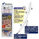 ハヤブサ(Hayabusa) 投げキス天秤式 競技用キス 2本鈎 7-1