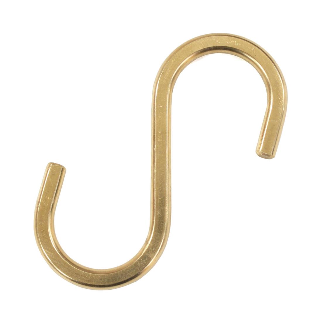 和気産業(Waki Sangyo) Kabette カベッテ S字フック 真鍮 55mm 壁面収納 壁 収納 棚 引掛け KA-J13