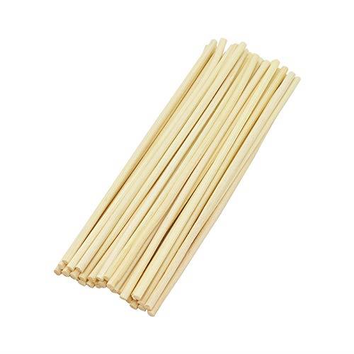 リードディフューザー用 (ルームフレグランス) ラタンスティック リフィル (直径3mm x 長さ12cm, ナチュラル)