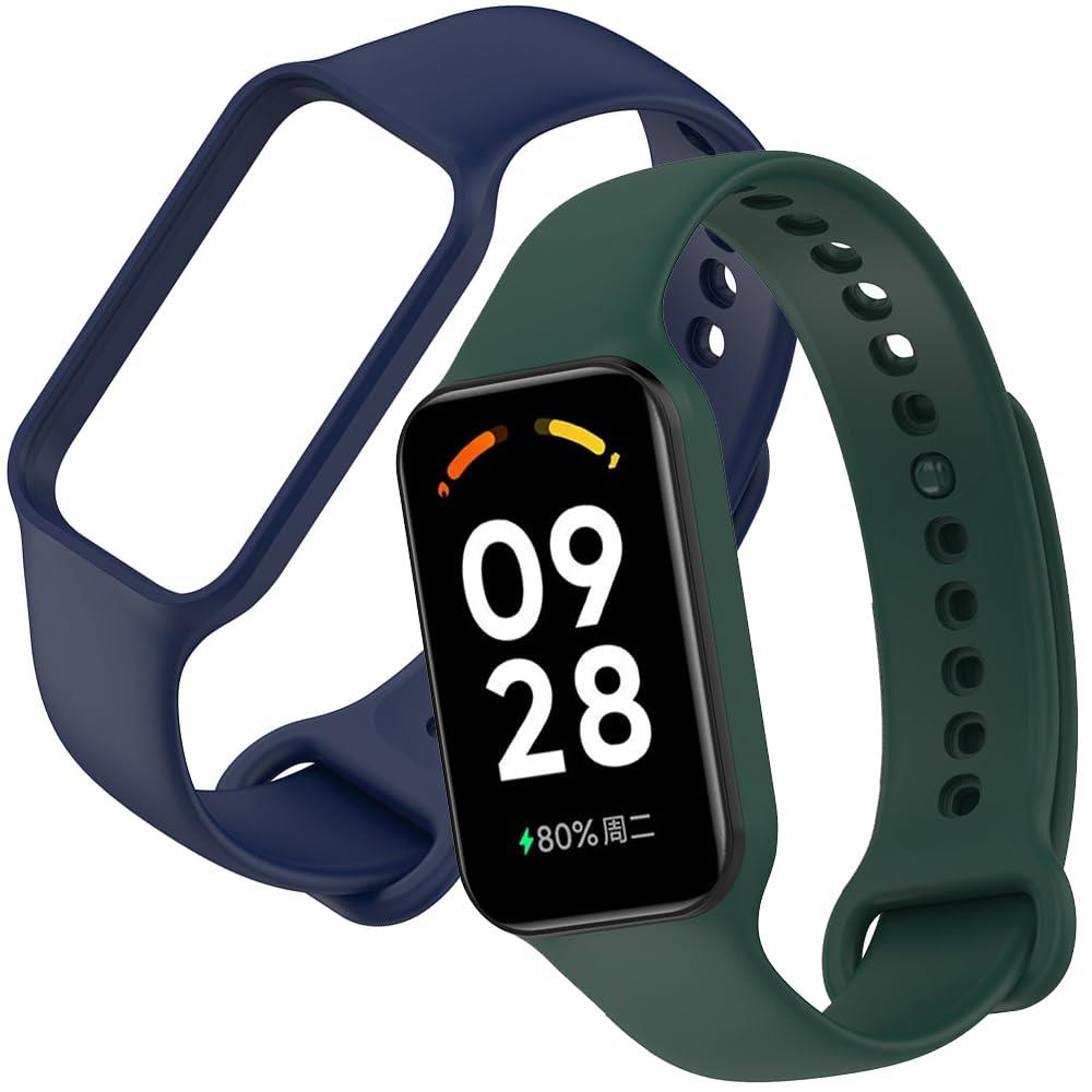 YFFSFDC Redmi Smart Band 2 交換バンド 2個入り Xiaomi Band 8 Active シャオミ 小米 換え 予備 替え バンド ...