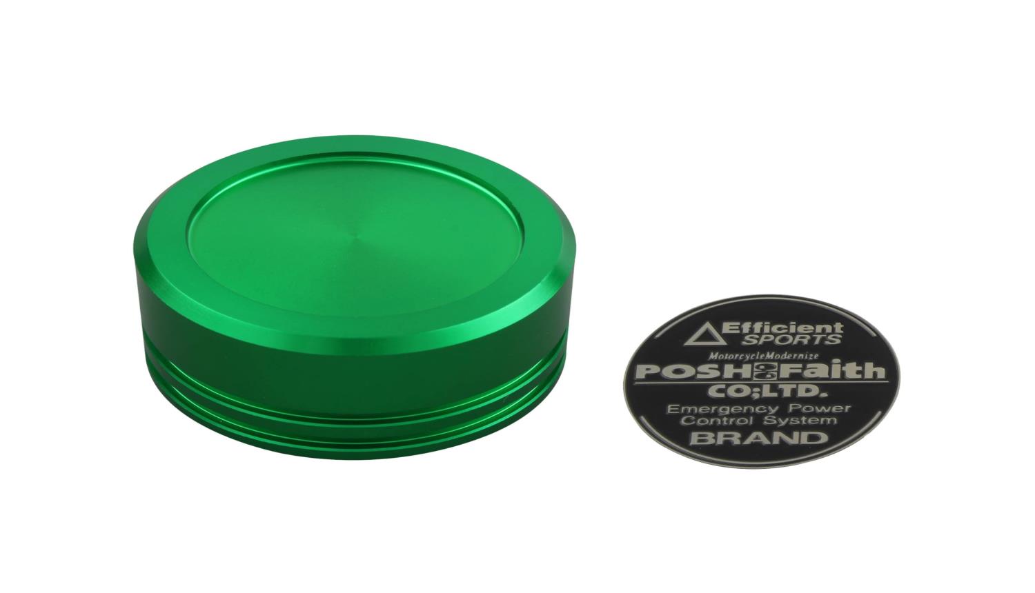 ポッシュフェイス(POSH FAITH) バイク用品 マスターシリンダーキャップ NISSIN(ニッシン)外径 Φ38mm GALESPEED(ゲイルスピード)GS15・GS15SR 用 ライムグリーン 500154-28