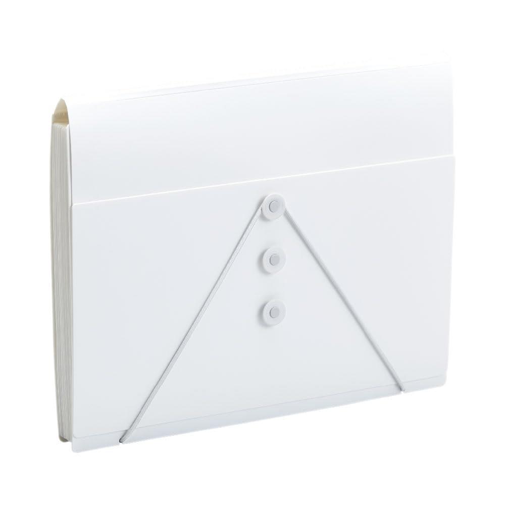 キングジム ドキュメントファイル サクッと整理ドキュメントファイル フタ付 A4 白 2290-W